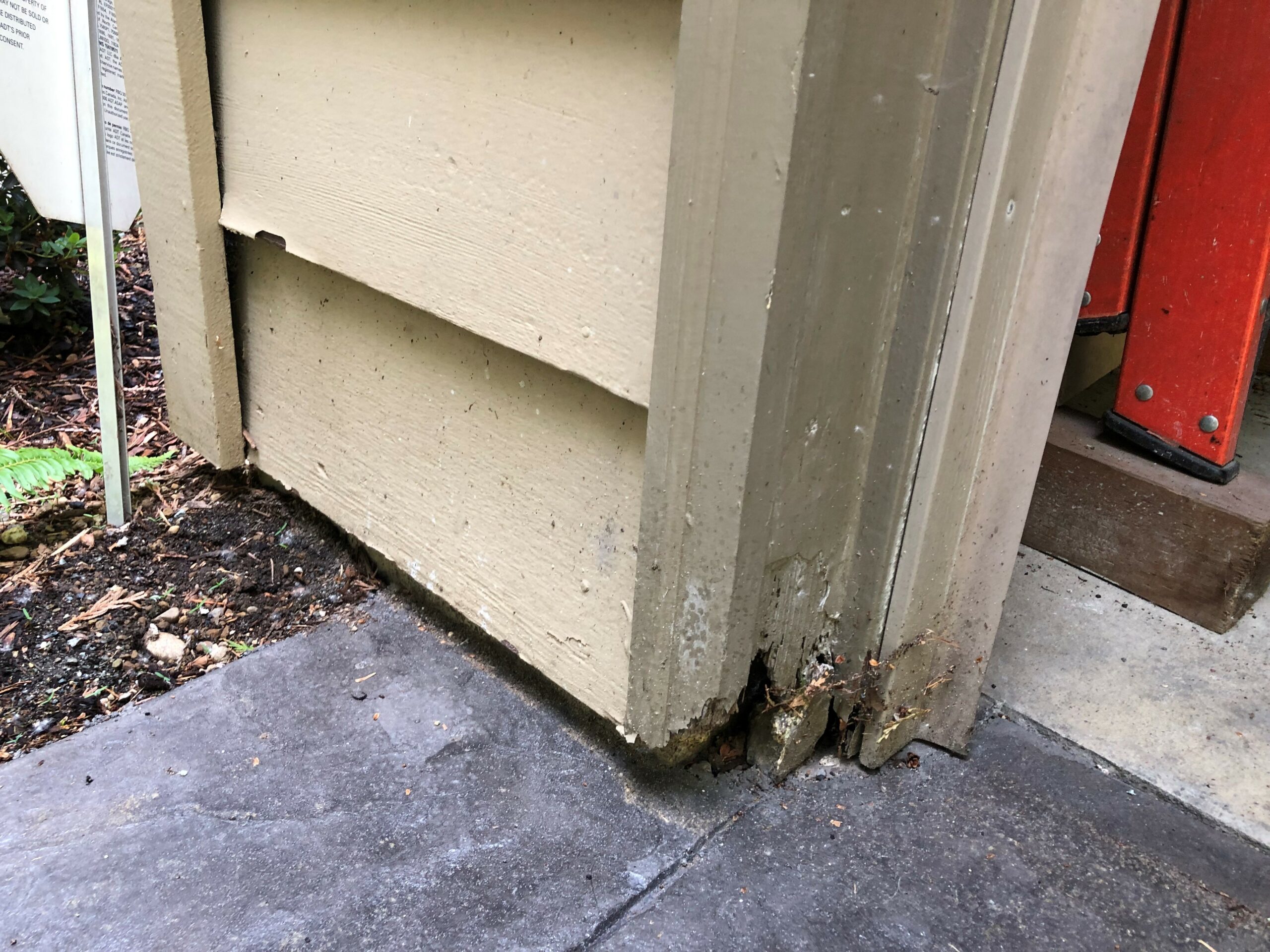 Brick mold & door jamb rot