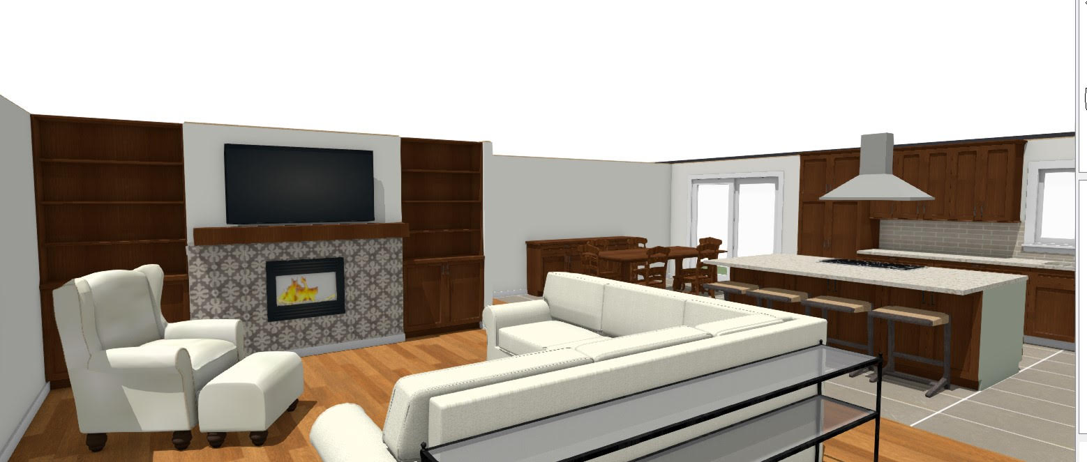 Fireplace rendering