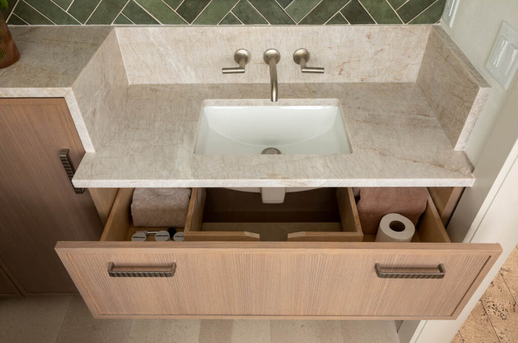 Botannical Reverie Bath After Photo Completed by Shirey Home Pro, Vanity
