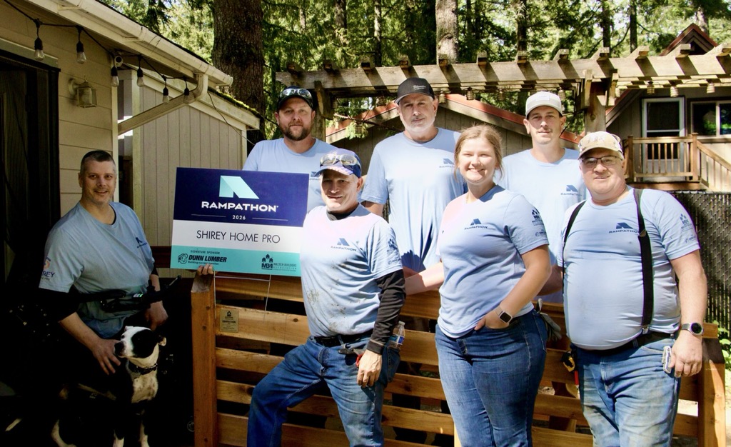 Shirey Team posing with ramp